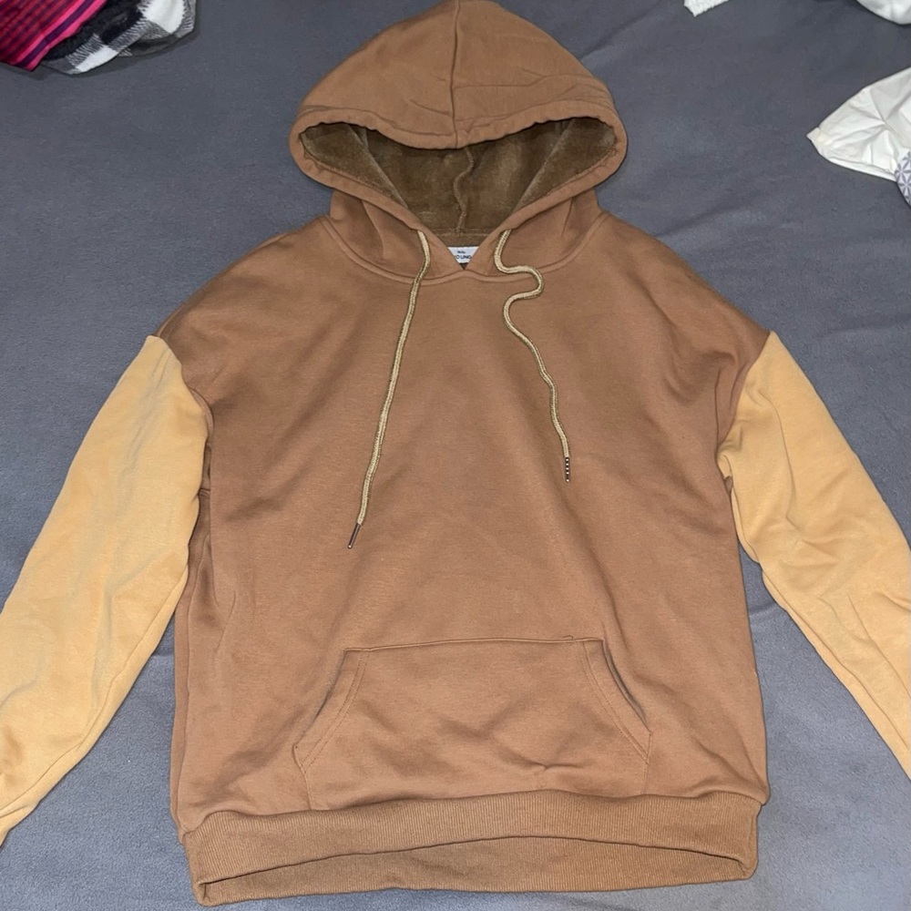 Multi-Colored Brown Beige Cozy Hoodie